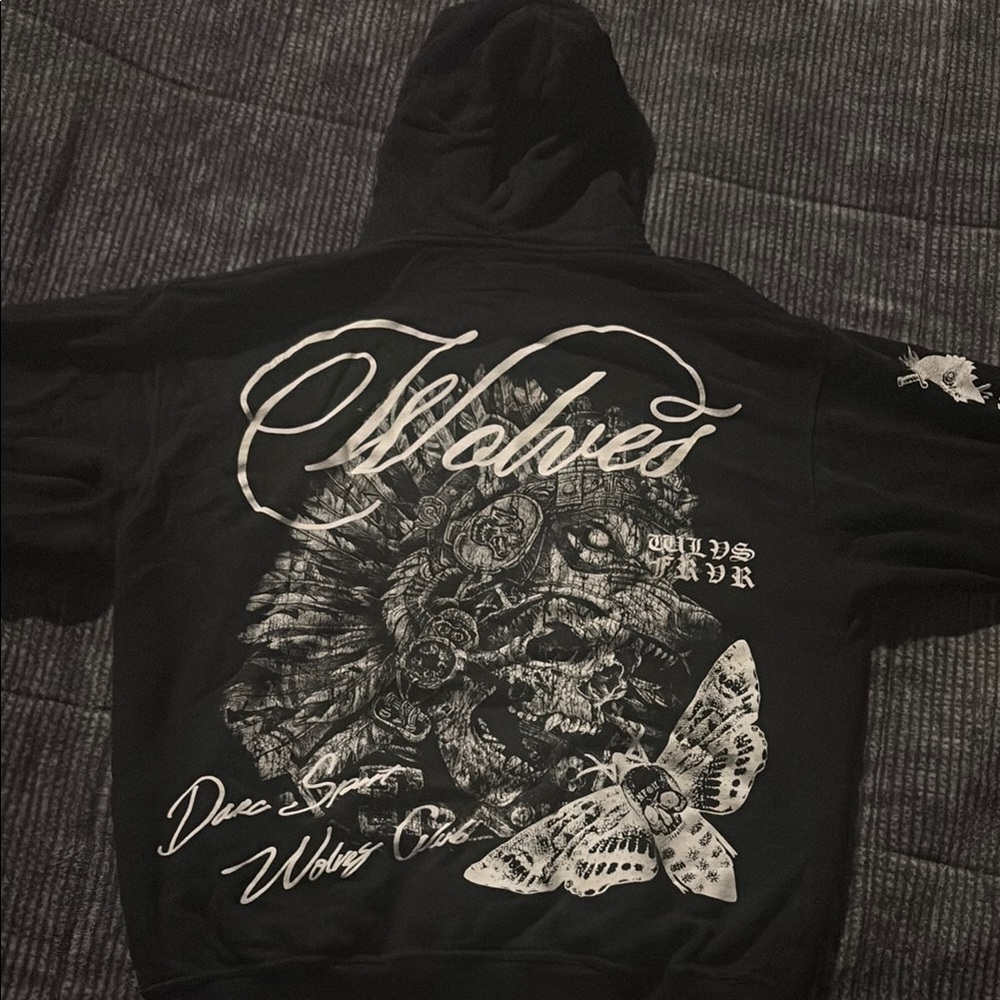 Darc Sport Black Hoodie with White Graphic